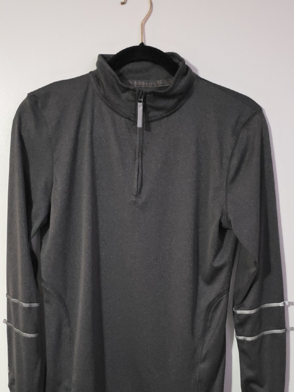 Quarter-Zip Pullover 'I Can't. My Kids Have Gymnastics' Graphic. Size M.